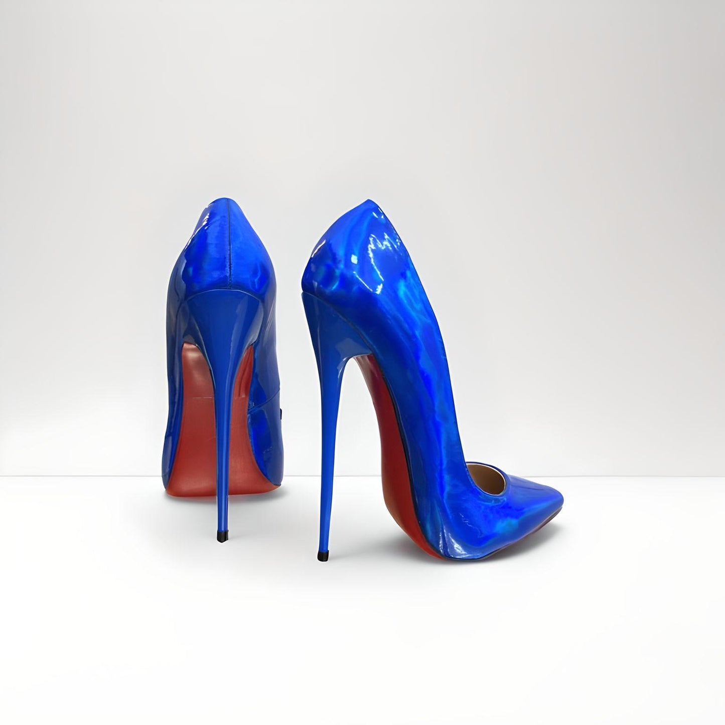 Spitz zulaufende Fetisch-Pumps mit Stilettoabsatz im Animalprint, 16 cm, 6 Zoll