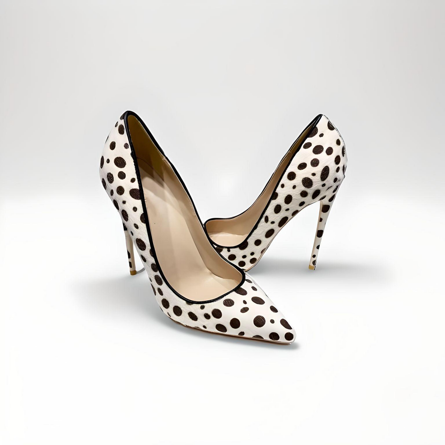 Animal print stiletto pumps