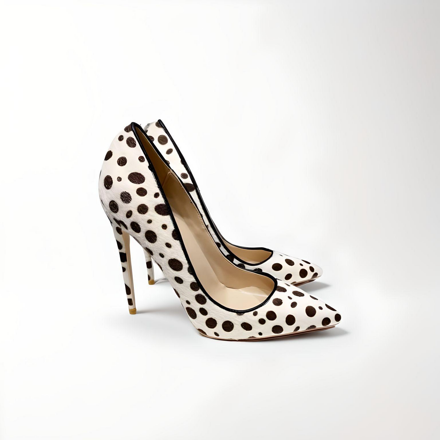 Animal print stiletto pumps