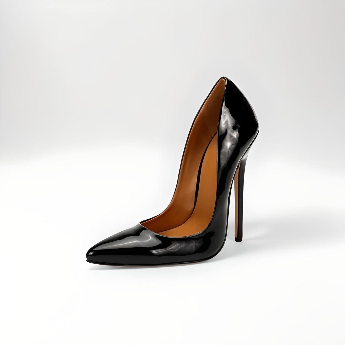 Escarpins pointus fétichistes à talon aiguille 14cm 5.5"