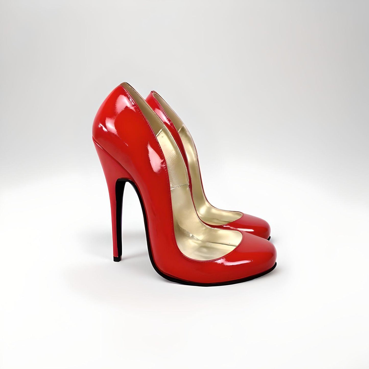 Retro real leather stiletto round toe pumps 10-16cm