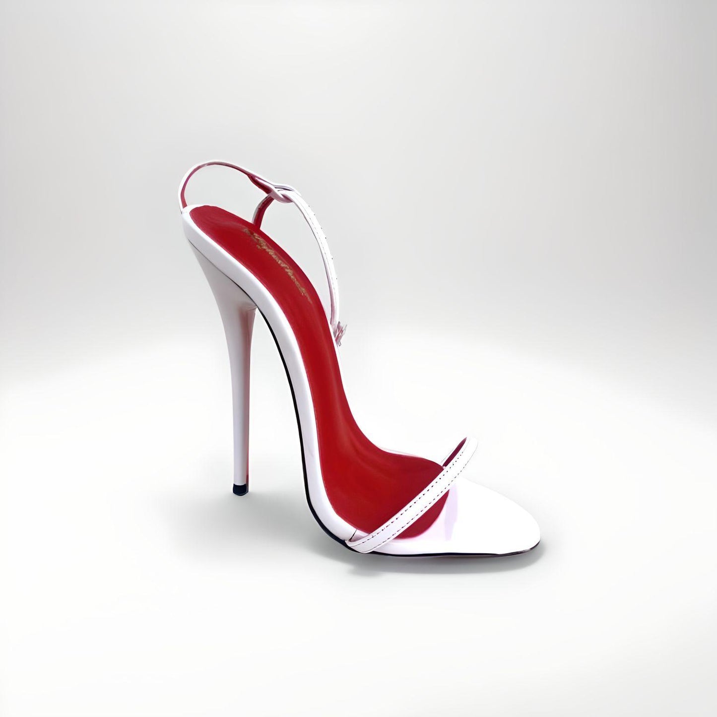 14cm high heel barely there patent sandals