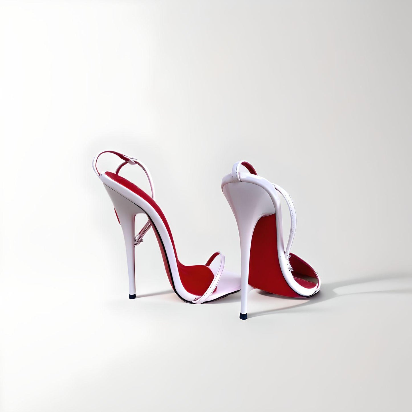 14cm high heel barely there patent sandals