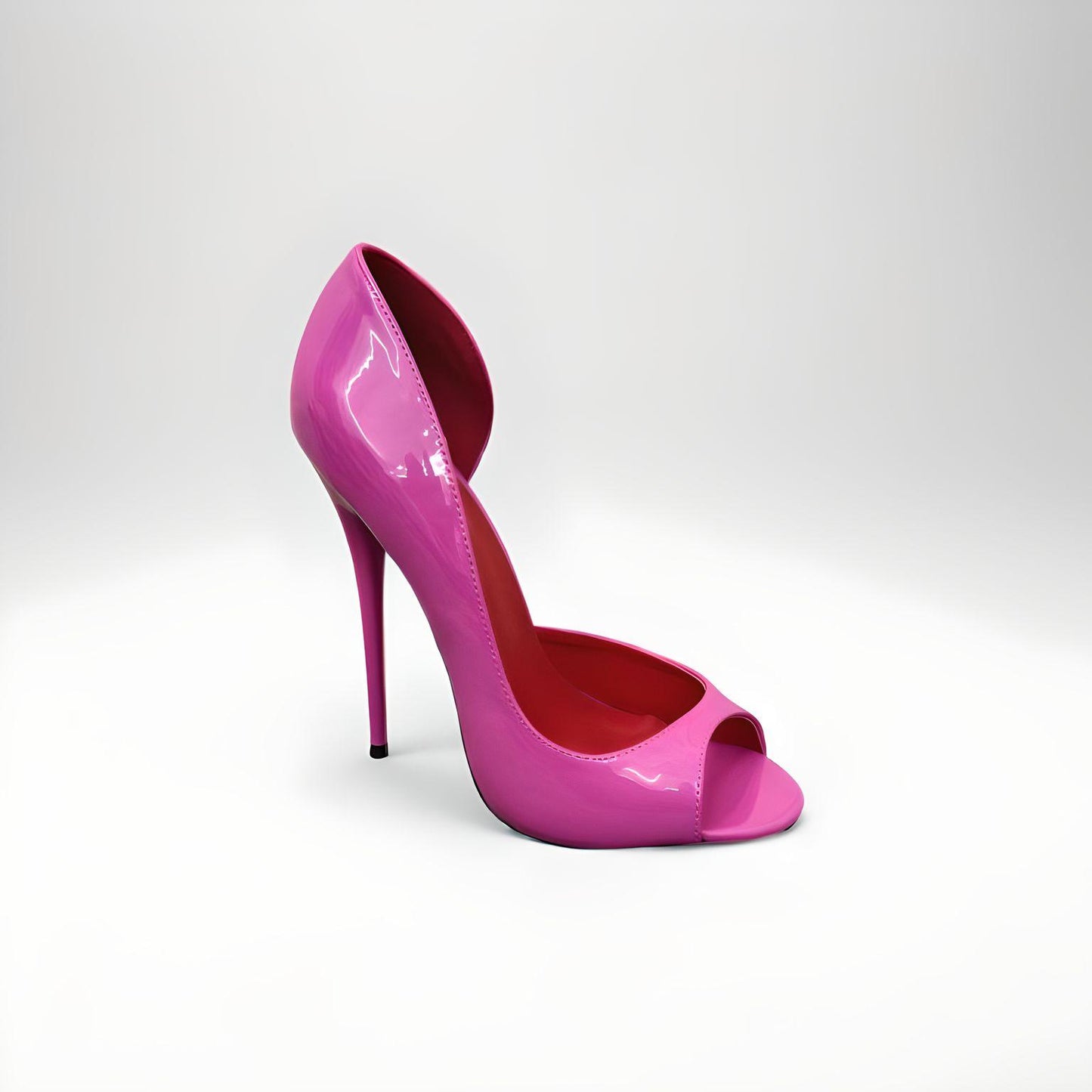 Patent d'orsay peep toe 14cm stiletto pumps