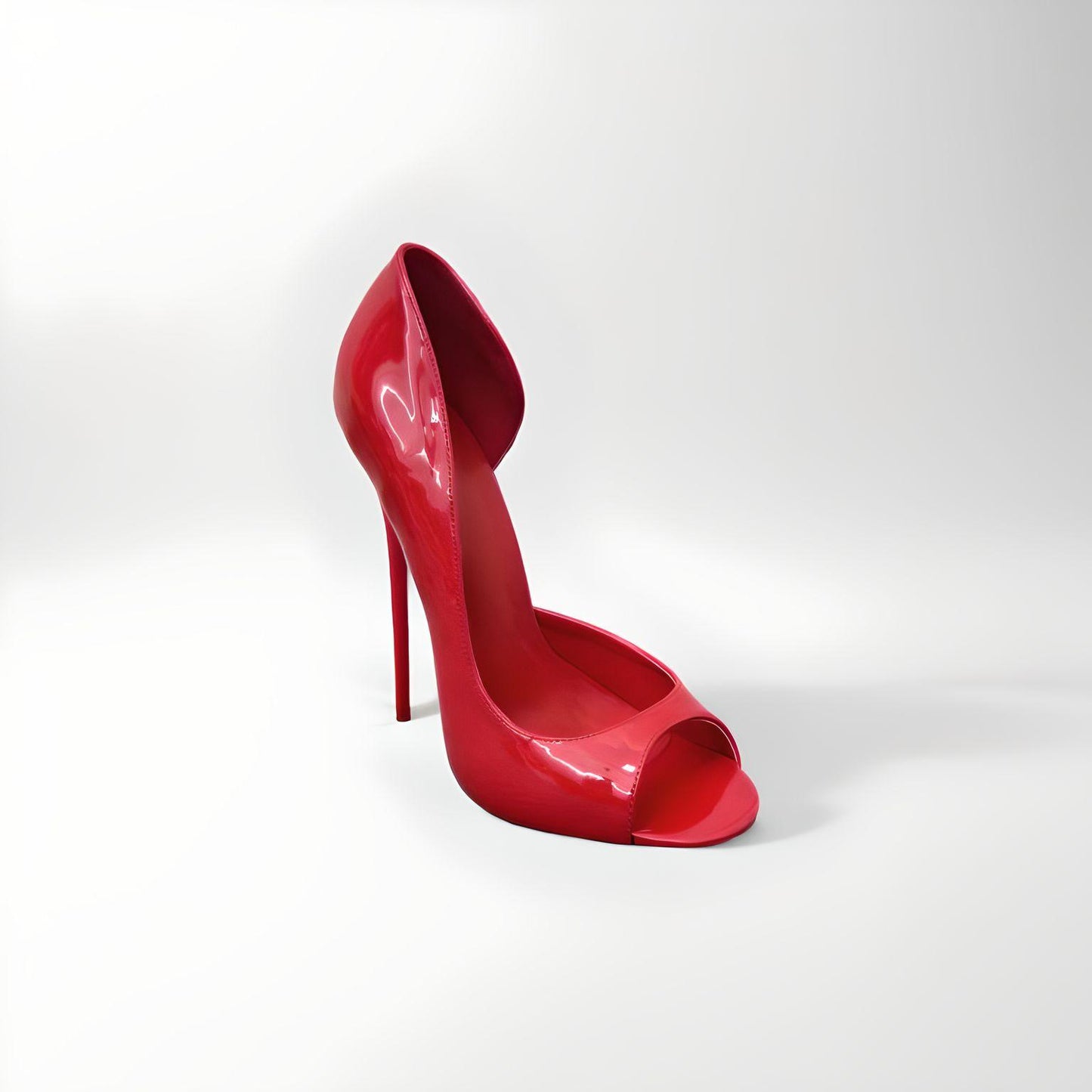Patent d'orsay peep toe 14cm stiletto pumps