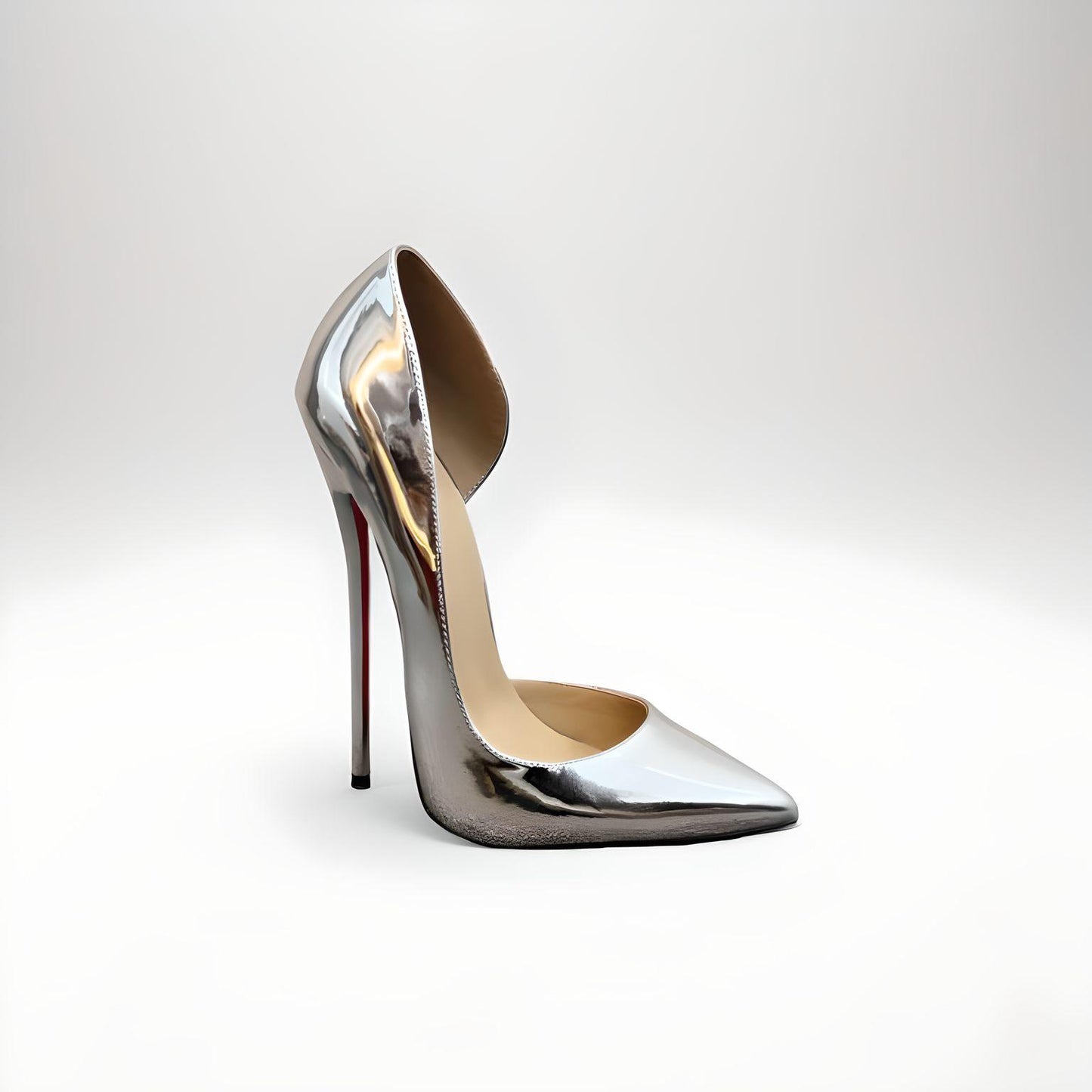 Spitz zulaufende Fetisch-Pumps mit Stilettoabsatz im Animalprint, 16 cm, 6 Zoll