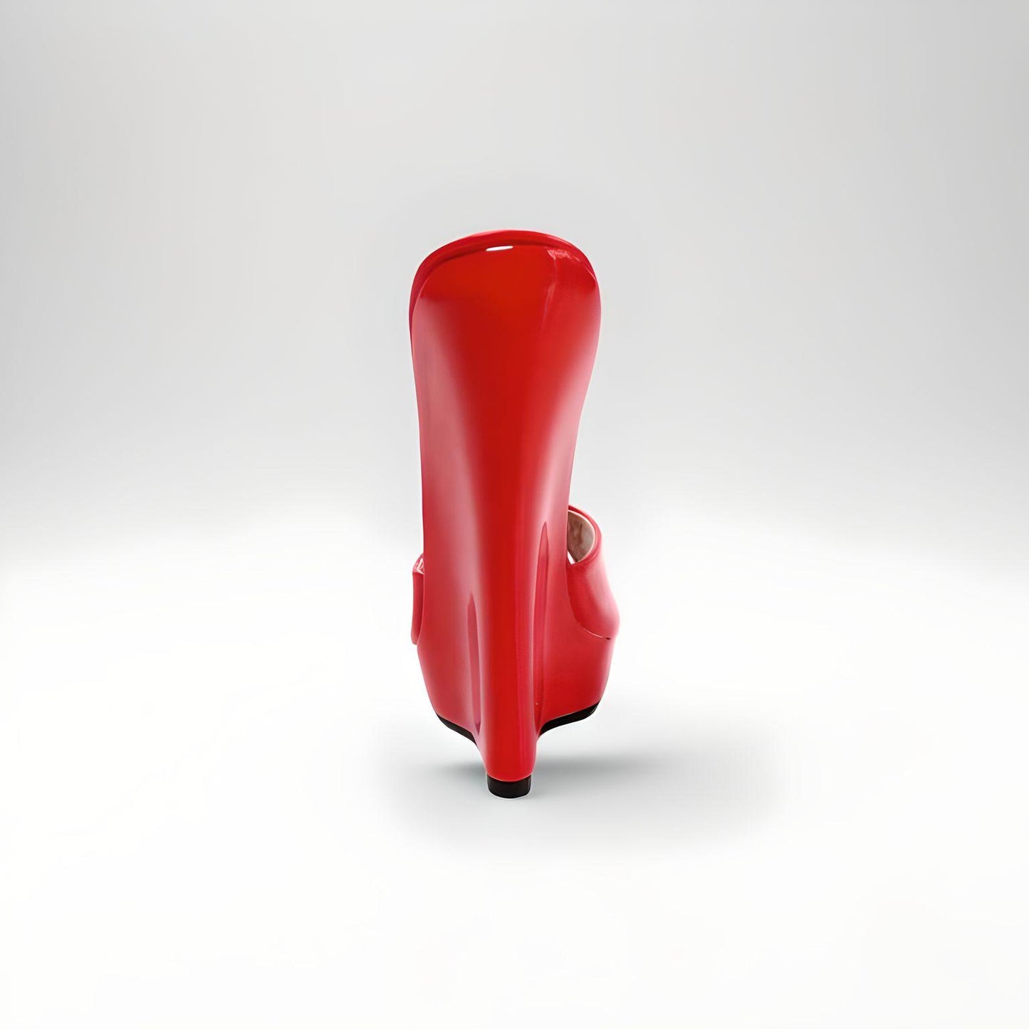 Mules compensées vernies à talon haut Ultra 18 cm