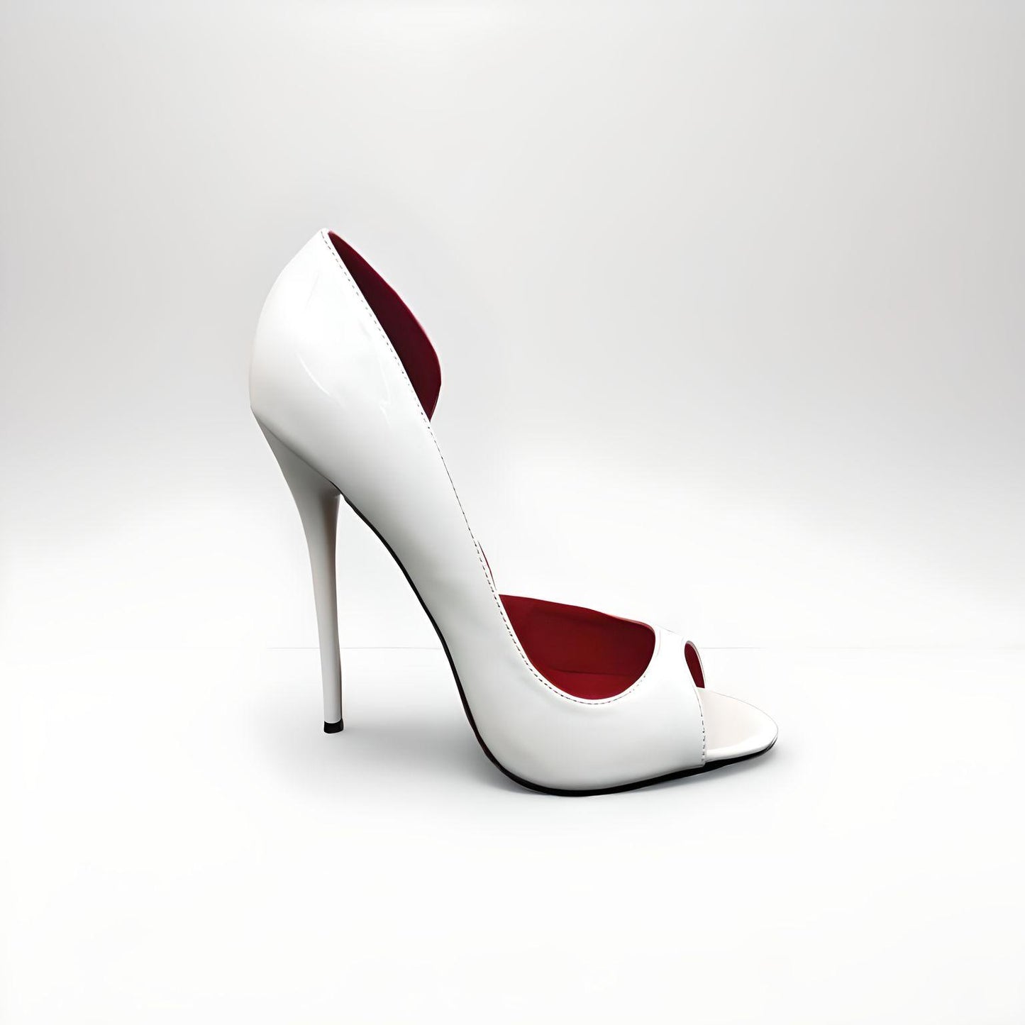 Patent d'orsay peep toe 14cm stiletto pumps