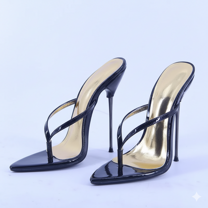 Sandales à talon aiguille en métal ultra fines 13 cm ou 16 cm