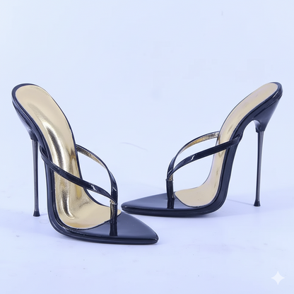 Sandales à talon aiguille en métal ultra fines 13 cm ou 16 cm