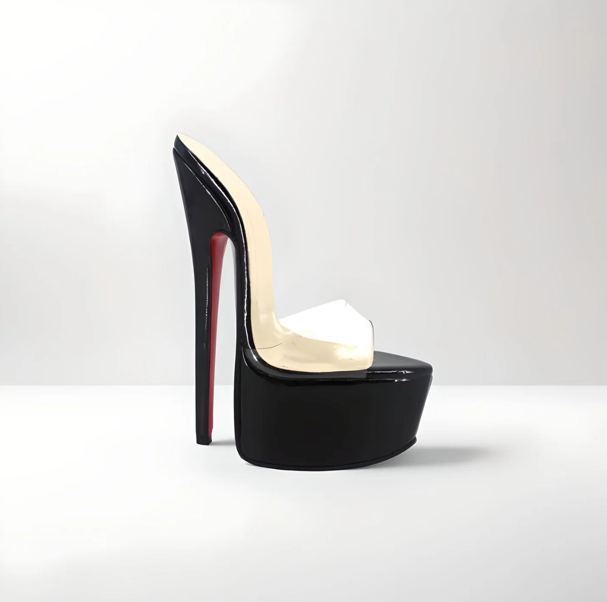 Echtleder Stiletto Plateau Pumps