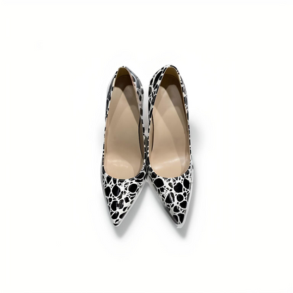 Animal print stiletto pumps