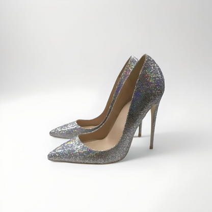 Glittery stiletto pumps