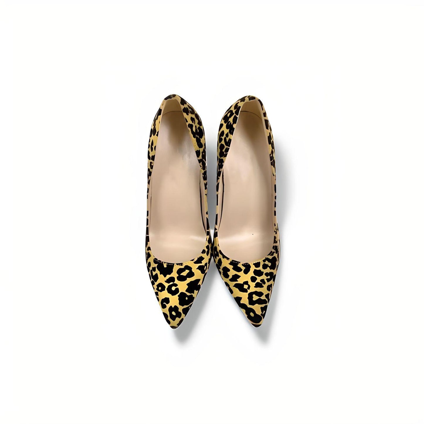 Leopard print stiletto pumps