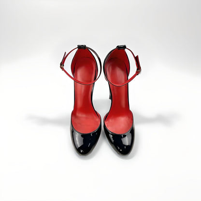 D'Orsay stiletto pumps round toe