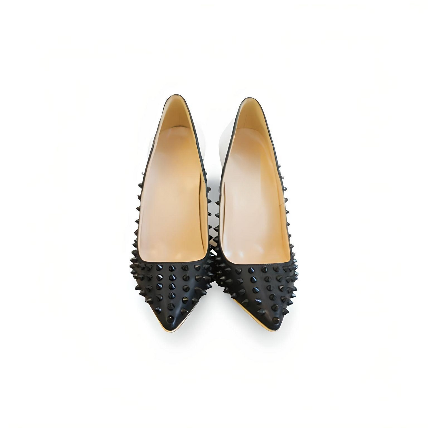 Rivet spike stiletto pumps