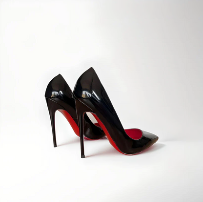 Spitz zulaufende Fetisch-Pumps mit Stilettoabsatz im Animalprint, 16 cm, 6 Zoll