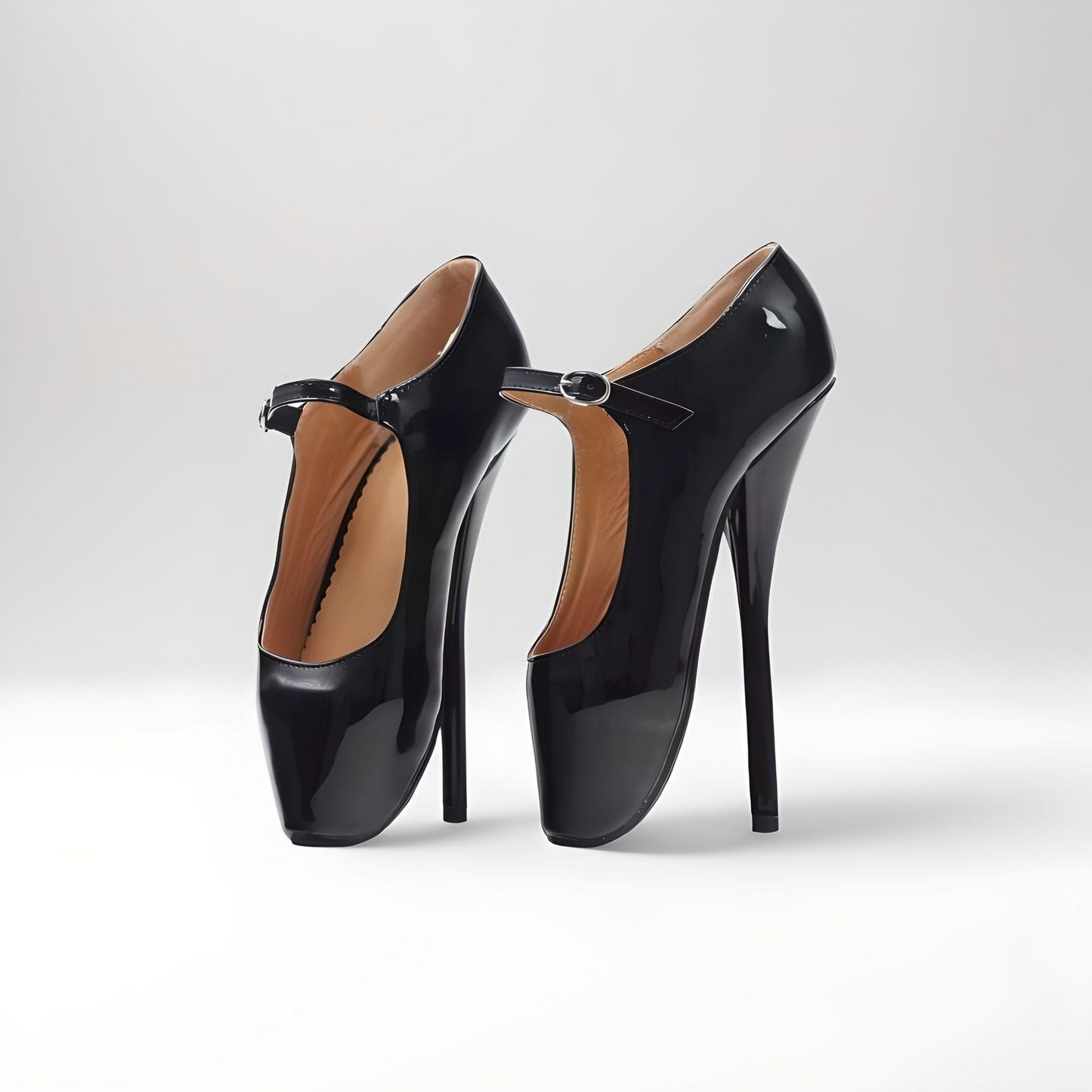 Fetish Mary Jane ballet 18cm 7" high heel pumps