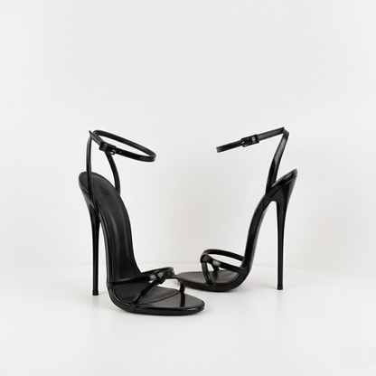Cross Strap Ultra Stiletto Sandals - High Heels 16cm