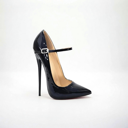 Spitz zulaufende Fetisch-Pumps mit Stilettoabsatz im Animalprint, 16 cm, 6 Zoll