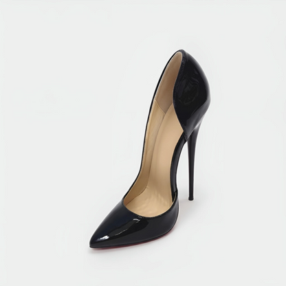 Patent Pointed High Heel Stiletto D’Orsay Pumps