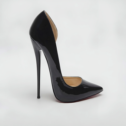 Patent Pointed High Heel Stiletto D’Orsay Pumps