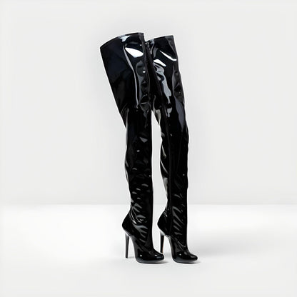 Fetish high heel stiletto thigh boots 14cm 5.5" heel