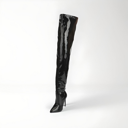 Fetish high heel stiletto thigh boots 12-13cm heel