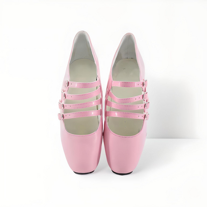 Heelless Ballet Mary Jane Strappy Extreme High Heel Patent Shoes 18cm