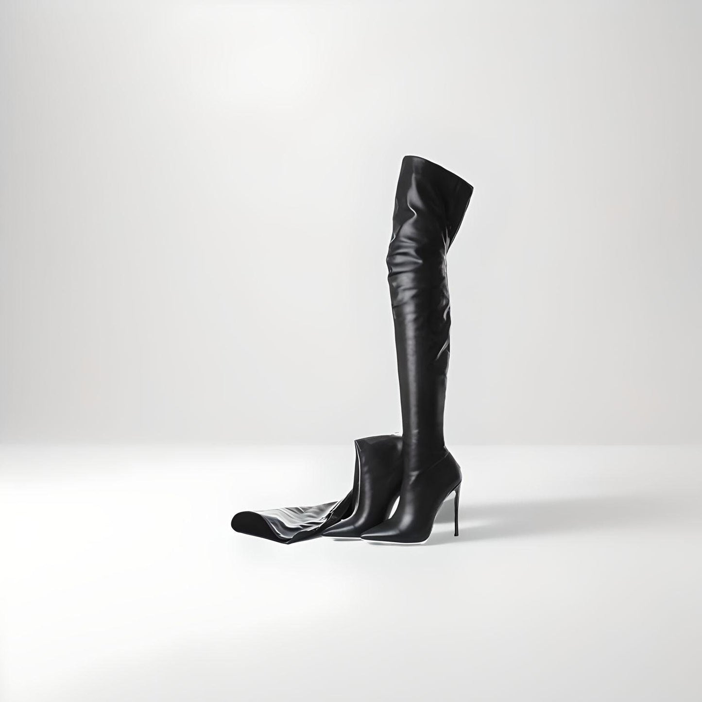 Fetish high heel stiletto thigh boots 12cm heel