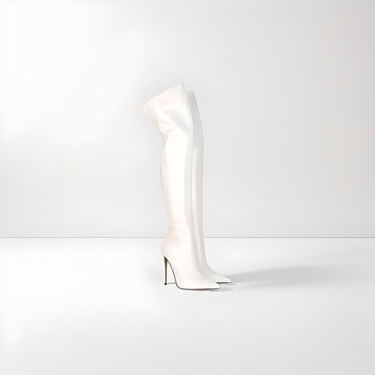 Fetish high heel stiletto thigh boots 12cm heel