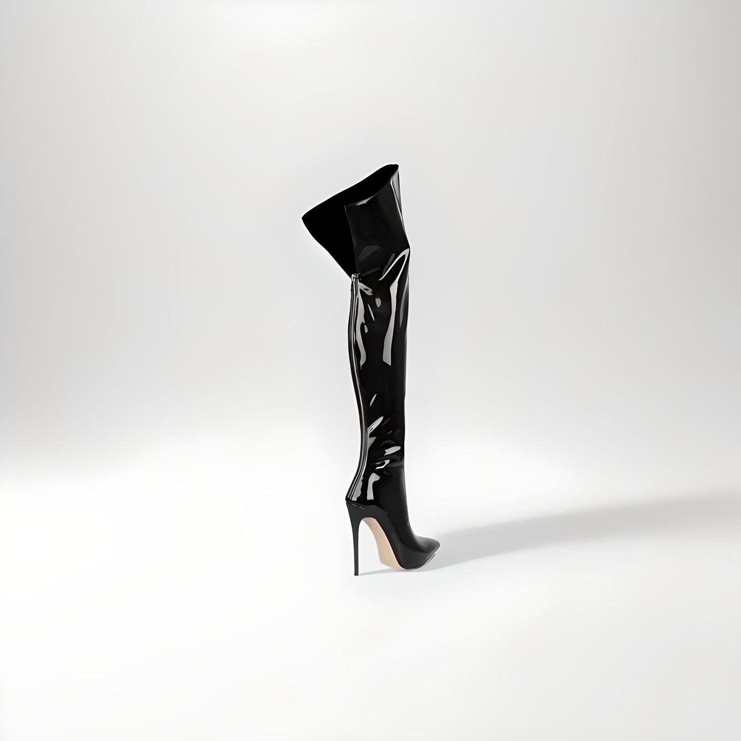 Fetish high heel stiletto thigh boots 12cm heel