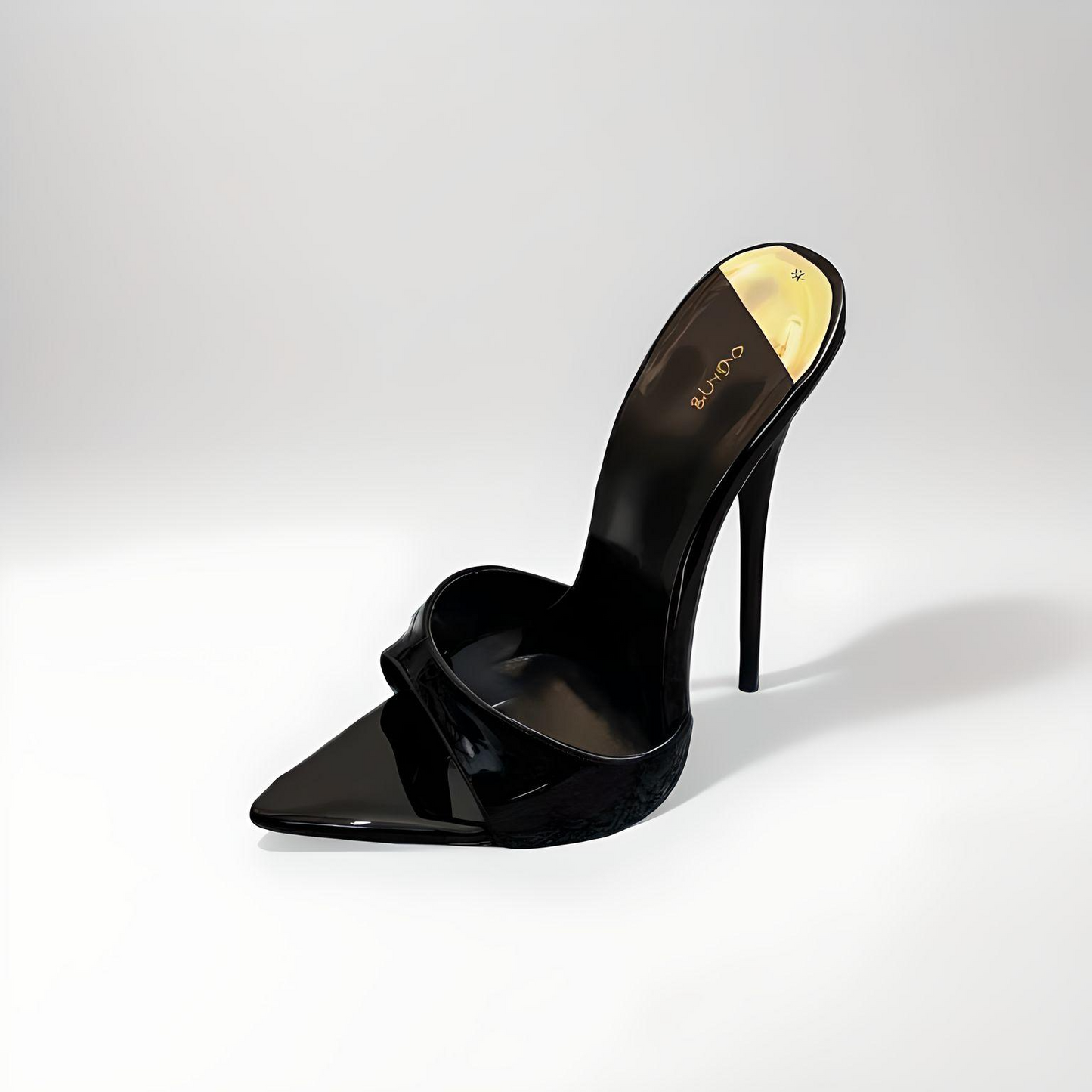 Stiletto pointed toe high heel mules 16cm