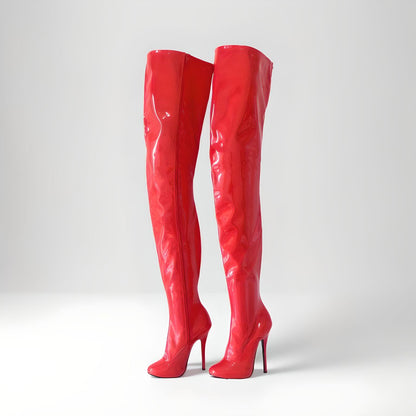 Fetish high heel stiletto thigh boots 14cm 5.5" heel