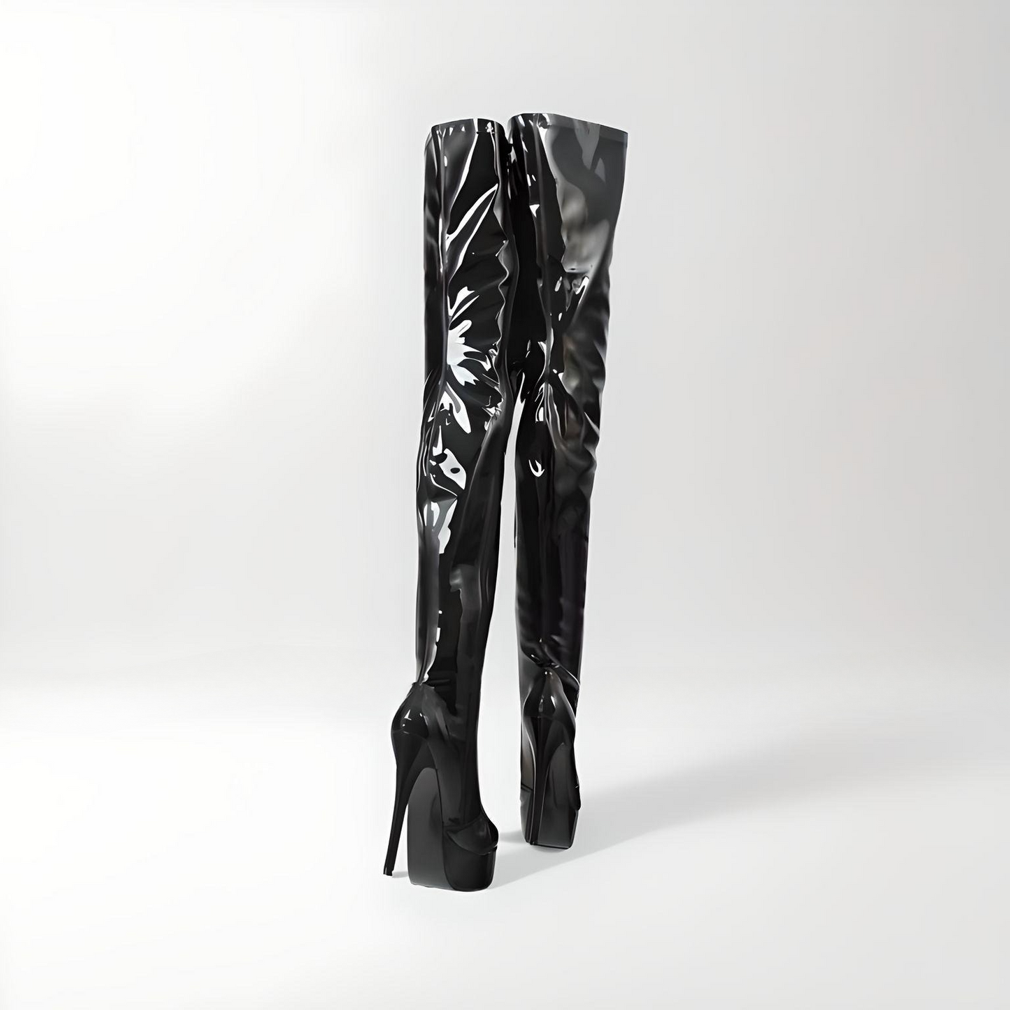 Fetish high heel platform stiletto thigh boots 15-17cm heel