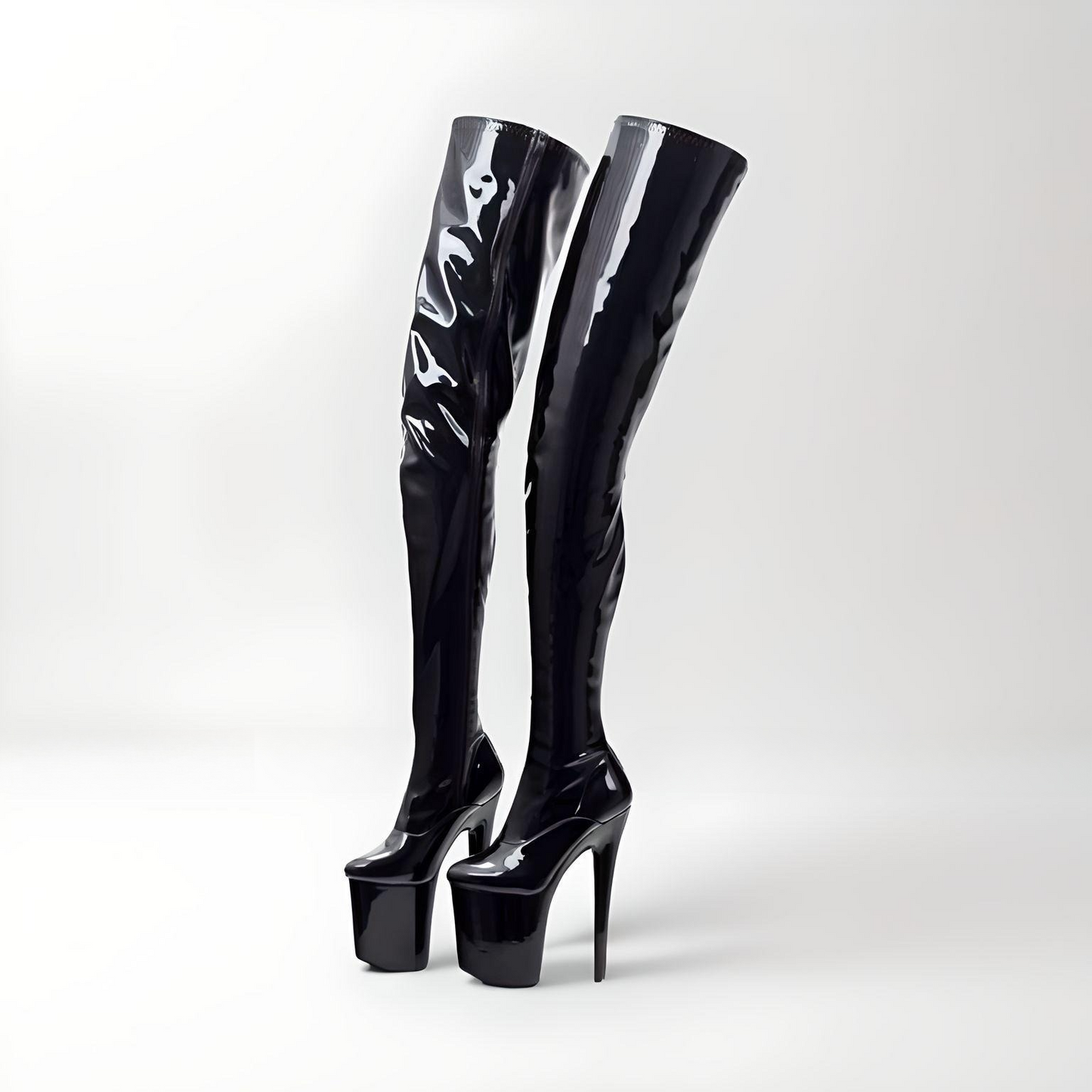 Pole Dancer platform stiletto crotch boots 20cm 7.8" heel