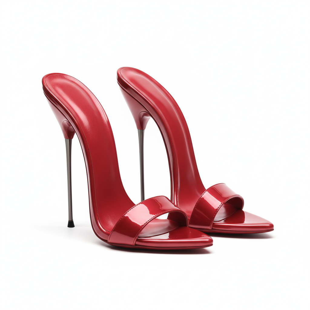 Sandales à talon aiguille en métal ultra fines 13 cm ou 16 cm