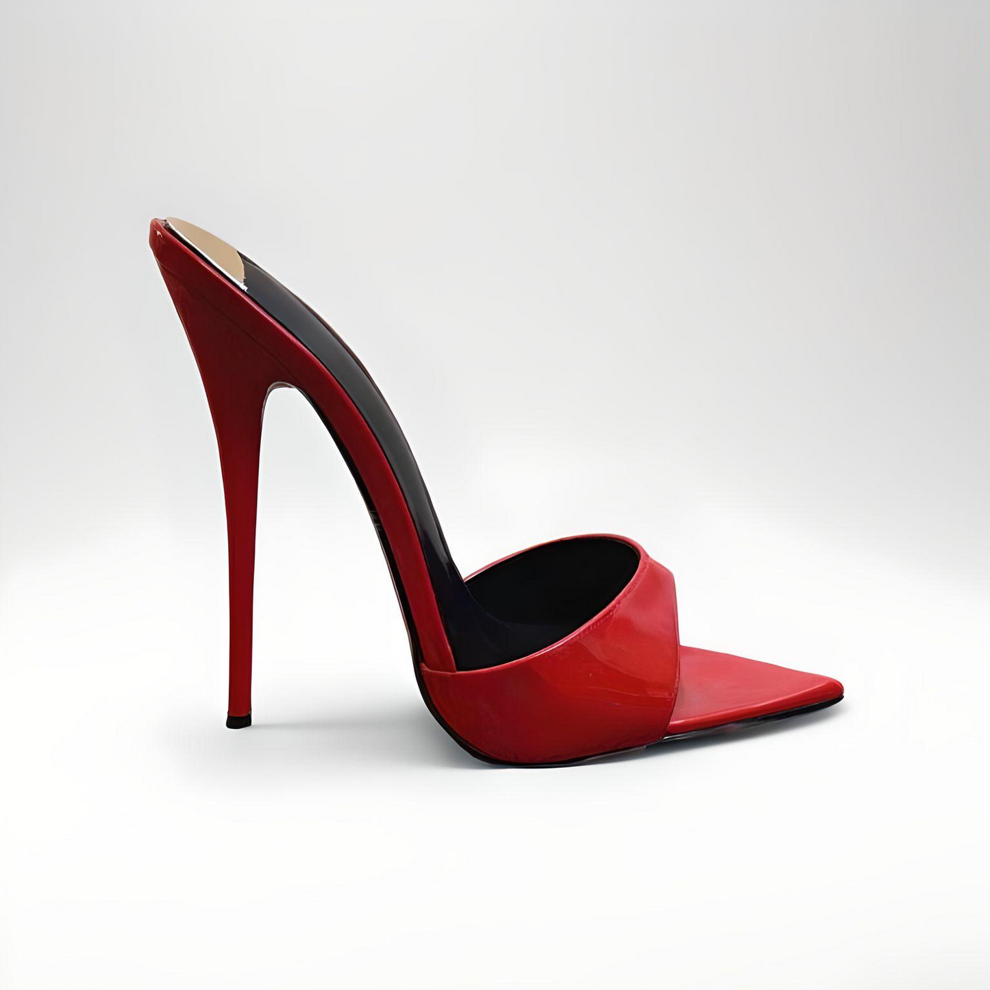 Stiletto pointed toe high heel mules 16cm