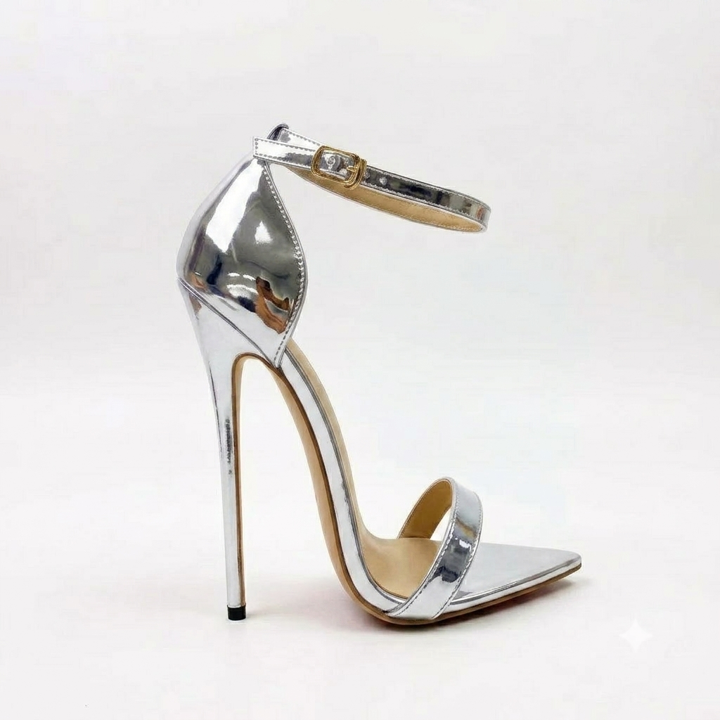 Pointy Barely There Heel Cup Stiletto Sandals