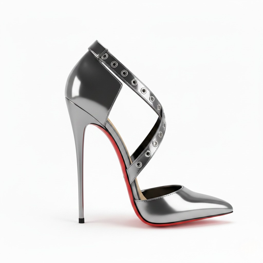 Pointed Criss Cross Front Stiletto Pumps 16cm