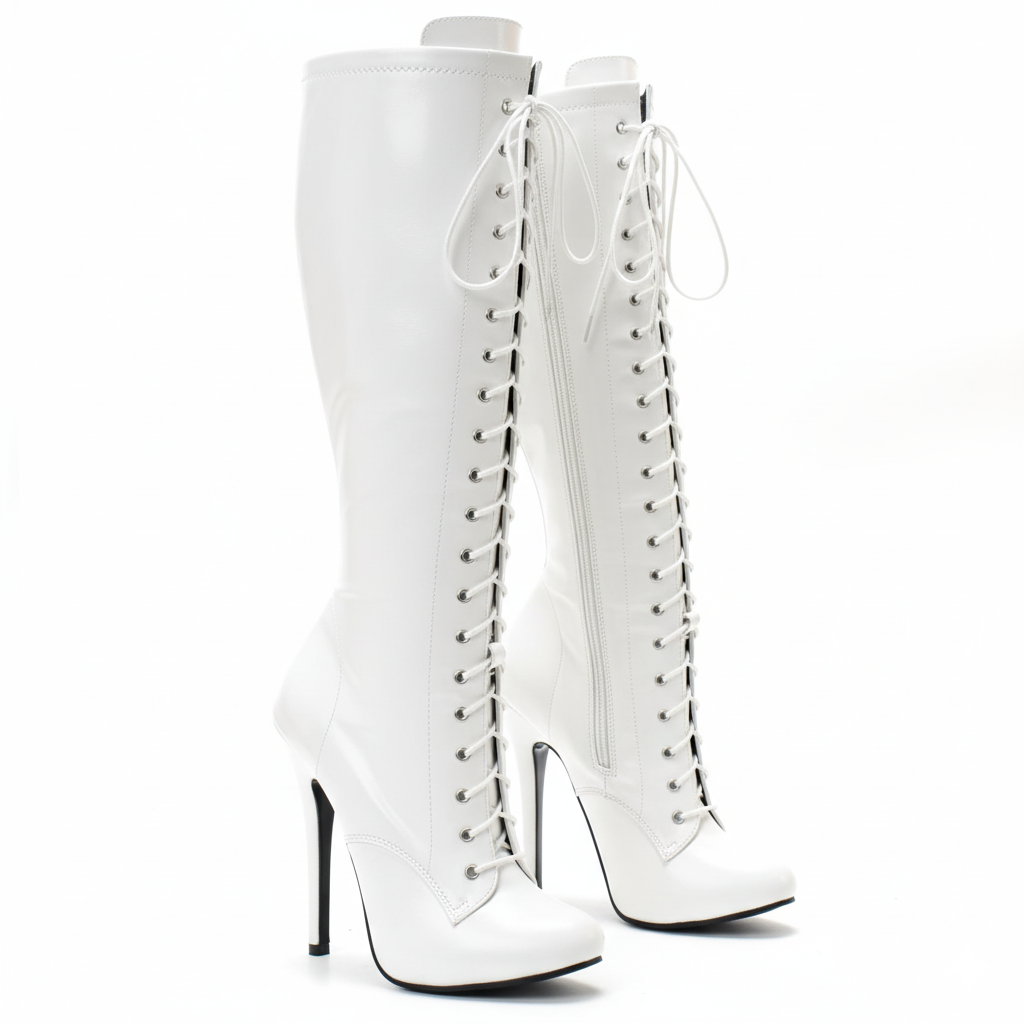 Vintage stiletto knee boots 14cm 5.5"