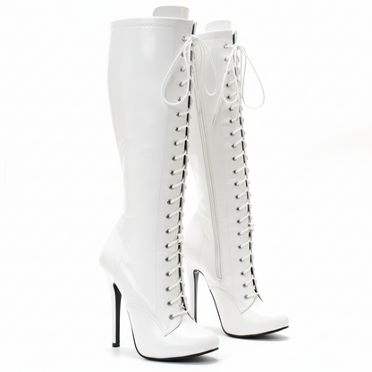 Vintage stiletto knee boots 14cm 5.5"