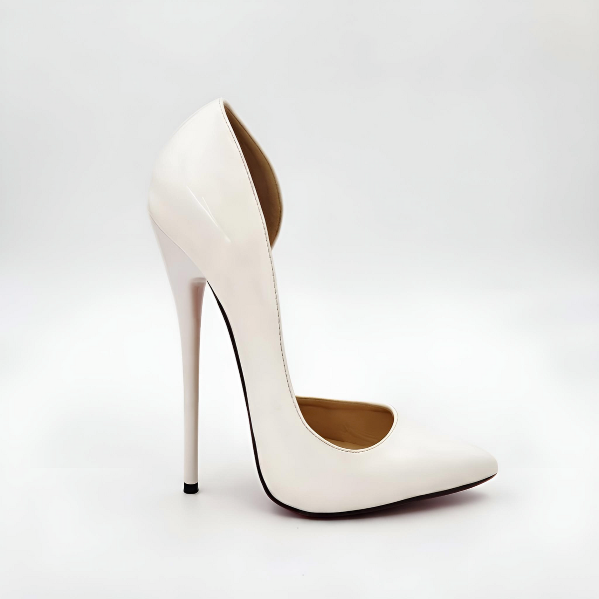 Patent Pointed High Heel Stiletto D’Orsay Pumps