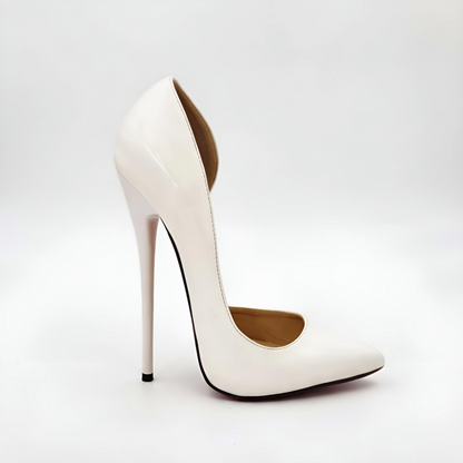 Patent Pointed High Heel Stiletto D’Orsay Pumps