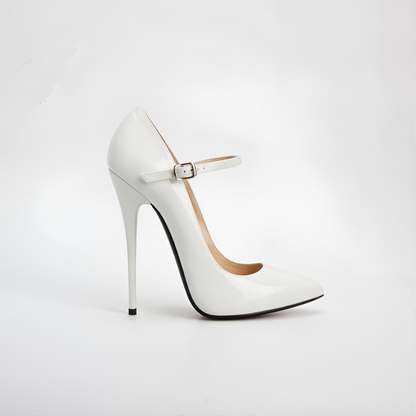 Spitz zulaufende Fetisch-Pumps mit Stilettoabsatz im Animalprint, 16 cm, 6 Zoll