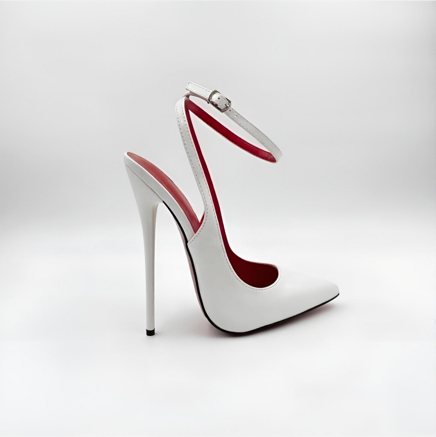 Pointed high heel stiletto slingback pumps