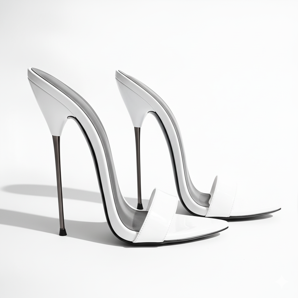 Sandales à talon aiguille en métal ultra fines 13 cm ou 16 cm