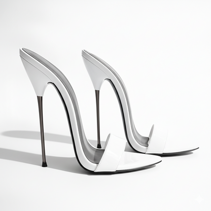 Sandales à talon aiguille en métal ultra fines 13 cm ou 16 cm