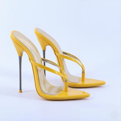 Sandales à talon aiguille en métal ultra fines 13 cm ou 16 cm