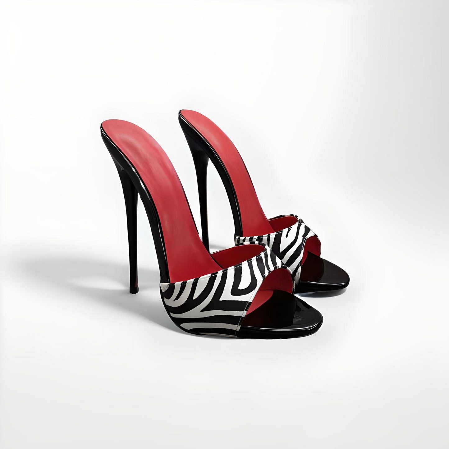 Stiletto pointed toe high heel mules 16cm